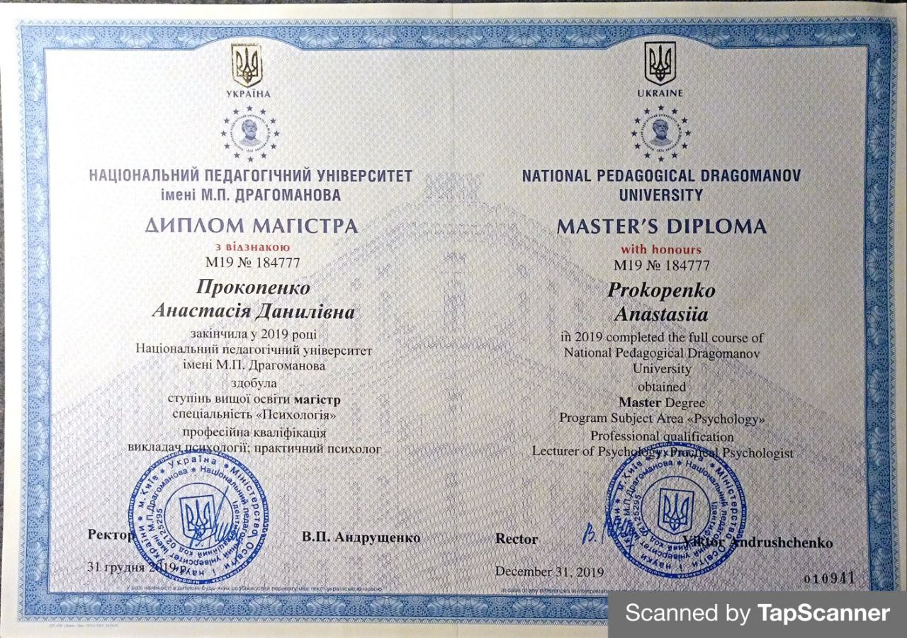 Диплом магістра